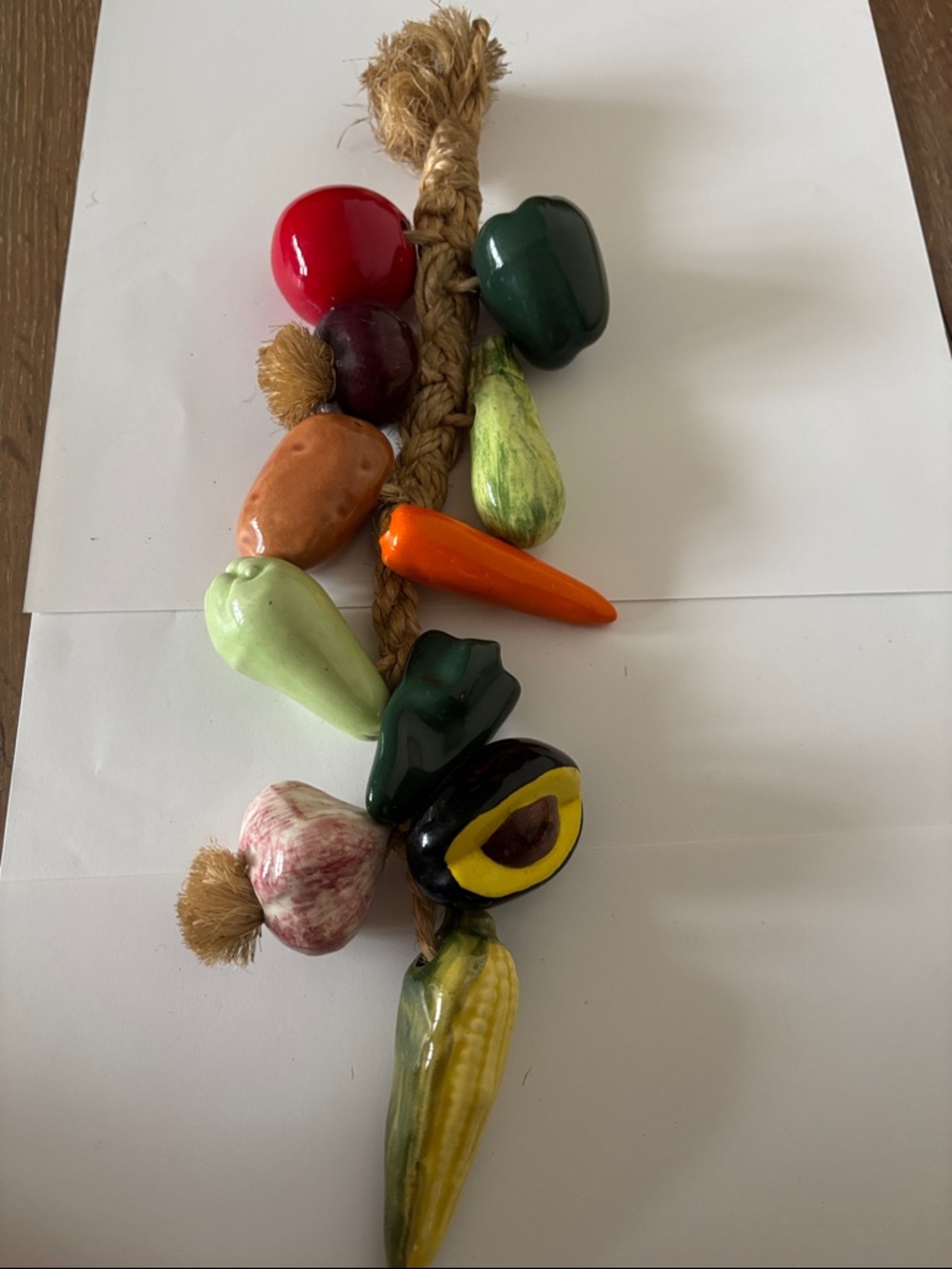 Ceramic vegetable kitchen decor